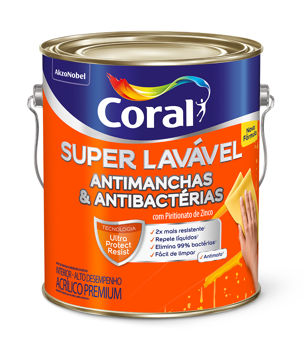 Coral Super Lavável Antimanchas &Antibactéria